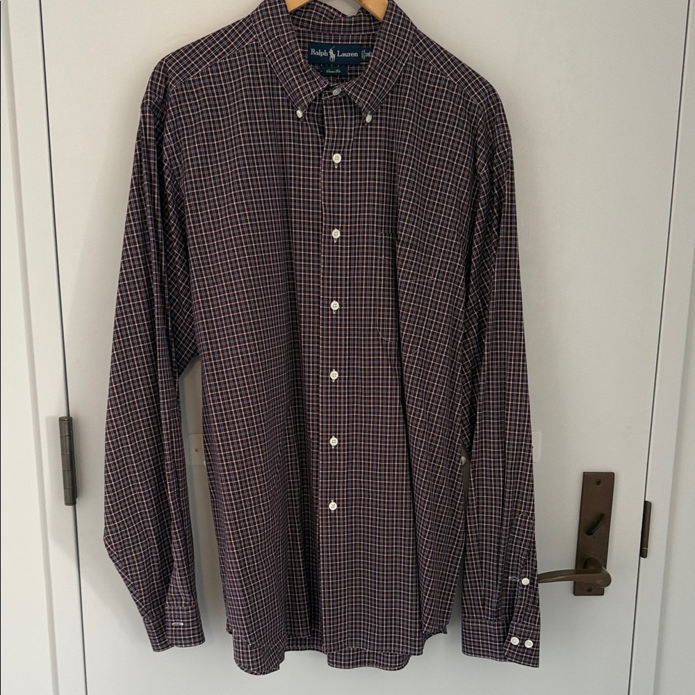 Ralph Lauren Men's Classic Fit Button Down Collar One Pocket No Pony Logo 18|XXL